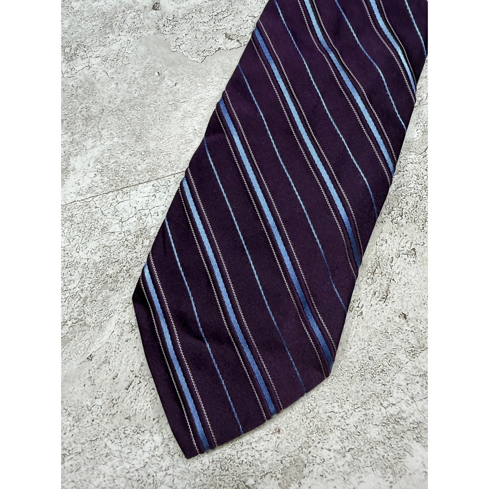 Brooks Brothers Necktie Men OS Purple Striped Silk 346